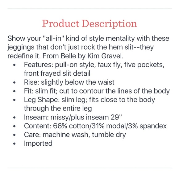 Fringe hem jeggings - Picture 8 of 8